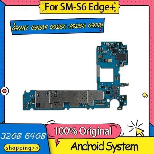 Good Tested Logic Board For Samsung Galaxy S6 Edge Plus Motherboard G9287 G928F G928C G928G G928I With Android System