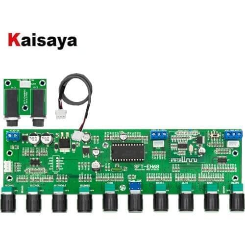 Karaoke Reverb Board With Bluetooth Preamp Karaoke Microphone Treble Bass Music Reverberation Independent Adjustment T0470