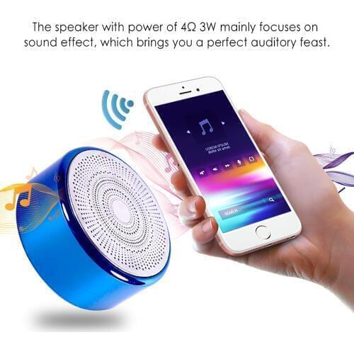 Mini Waterproof IP67 Bluetooth 5.0 Speaker TWS Wireless Stereo Speaker Portable Speaker Music Loudspeaker for Smartphone Tablet
