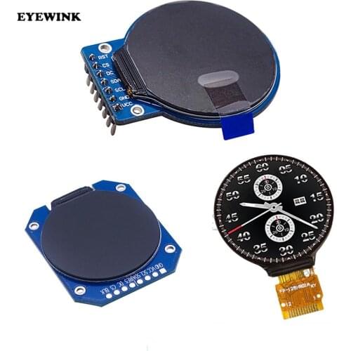DC 3.3V 1.28 inch TFT LCD Display Module Round RGB 240*240 GC9A01 Driver 4 Wire SPI Interface 240x240 Resolution adapter PCB