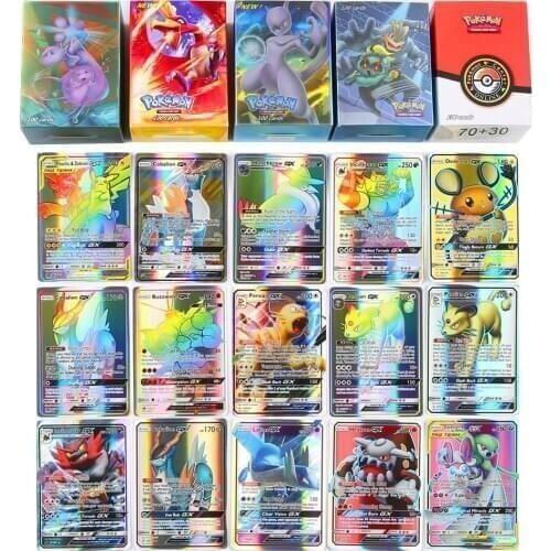 New GX EX Game Collection Paper trading pokemones Cards For Funs Gift Children English Language Toy