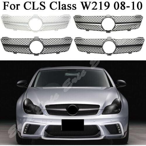 Front Racing Billet Bumper Grille Upper Facelift Grill For Mercedes Benz W219 CLS Class 2008 2009 2010 AMG Style
