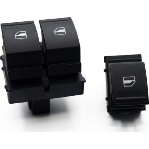 For Skoda Fabia Roomster 2006 2007 2008 2009- 2015 Power Window Switch 1Z0959858 1Z0 959 858 5J0959855 5J0 959 855 Green Light