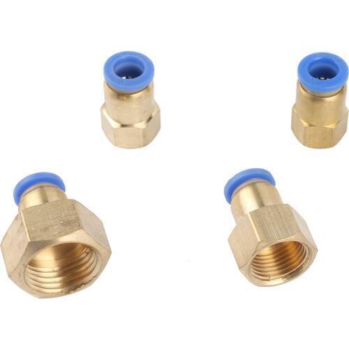 Garden Irrigation 8mm Interface to 1/4" 1/2" 1/8" 3/8" Female Thread Slip Lock Quick Connectors Pneumatic Coupling Fittings