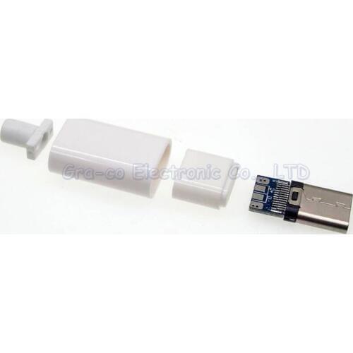 USB3.1 C-type connector male plug with PCB DIY data charging plug Welded wire connector