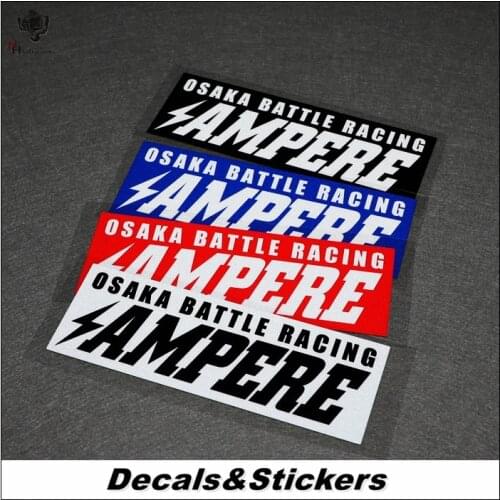 NO.L249 OSAKA BATTLE RACING AMPERE 3M Reflective Modified Stickers Car Glass Waterproof Decals Racing Motorcycle