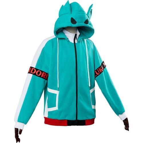 Anime My Hero Academia Boku no Hero Academia Midoriya Izuku Hoodie Cosplay Costume School Uniforms Men Coat Jacket