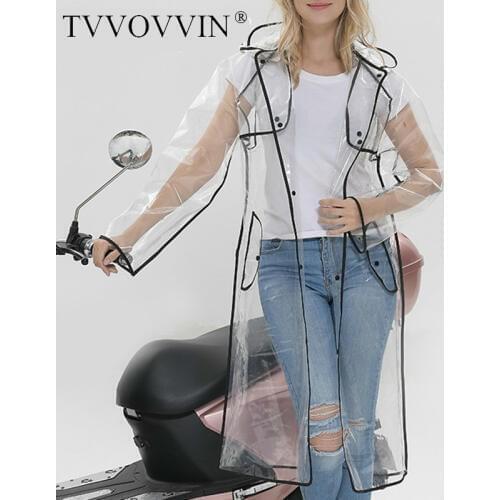 Tvvovvin Women's Raincoats With A Hood