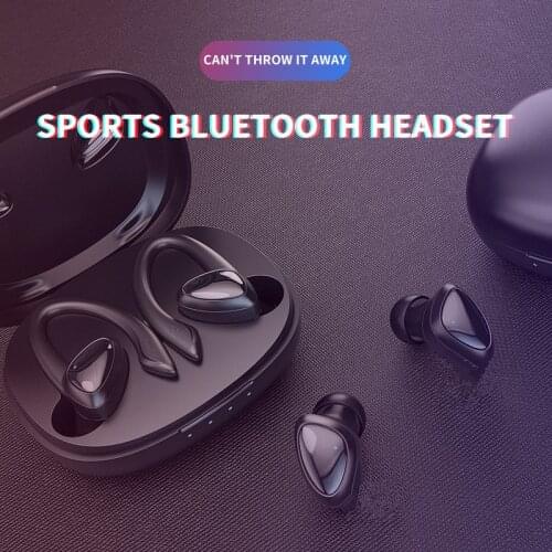 KINGSTAR TWS Bluetooth Earphones Wireless Headphone 9D Stereo Music Sports Waterproof Earbuds Ear Hook Headsets With Microphone
