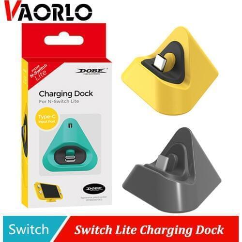 VAORLO Universal Switch Lite Dock Switch Charging Dock for Nintendo Switch Lite Type C Charger Base Stand Support Dropshipping