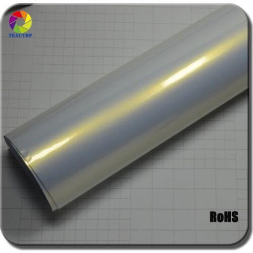 1.52*20M/roll 5 colors white 3 layers vinyl car wrap glossy chameleon car wrapping vinyl film
