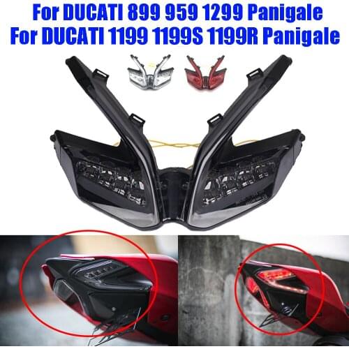 For DUCATI 899 959 1199 1199S 1199R 1299 Panigale Motorcycle Taillight Brake Light Rear Tail Lamp Turn Signal Indicator Lights