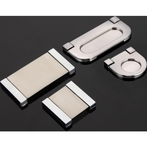 1PC Zinc Alloy Modern Hidden Knobs Kitchen Cabinet Cupboard Door Drawer Handles Wardrobe Hidden Pulls Furniture Handle