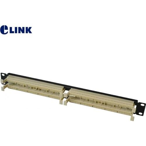 100pairs telephone module 110 distribution frame 100 pairs voice module 110 patch panel for 19" cabinet 1U ELINK