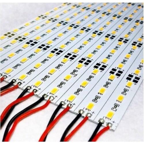 100pcs*100cm super bright pure white 4500k DC12V 72SMD 5630/5730 LED Hard Strip Led Bar Light Aluminium Alloy For Cabinet