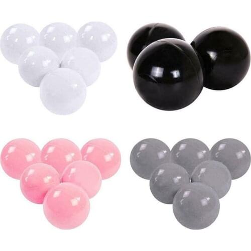 50pcs/100pcs 2 Colors Mix Baby Plastic Balls Water Pool Ocean Wave Ball Kids Swim Pit Play House Outdoors Tents Toy