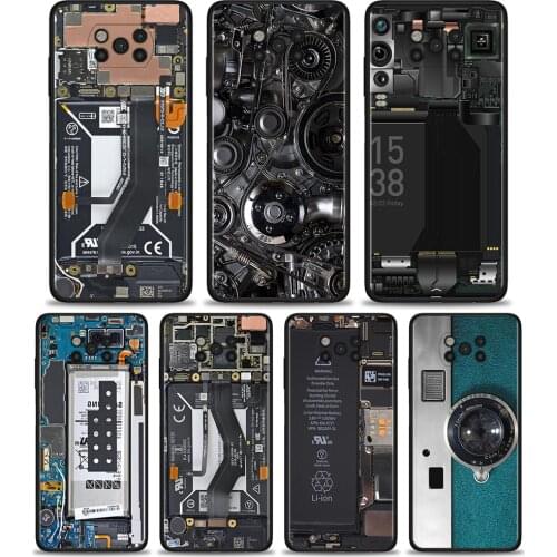 Battery Calculator Camera for Xiaomi Poco X3 NFC F1 F3 M3 X3 Pro TPU Case for Redmi Note 8 8T 9 9T 9S 10 Pro Phone Cover Housing