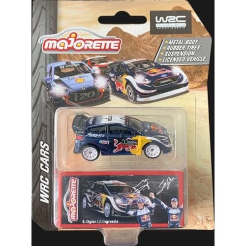 Majorette car 1/64 Ford Rally car Collection of die-casting simulation metal model rubber tire WRC CARS toys