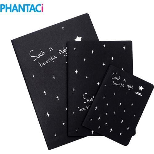 Notebook Diary Black Paper Notepad 16K 32K 56K Sketch Graffiti Notebook for Drawing Painting Office School Stationery Gifts