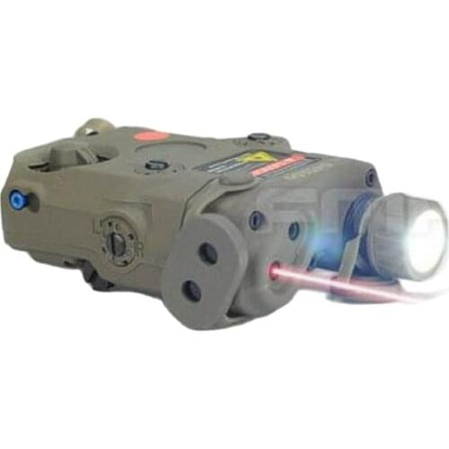 Tactical Military Airsoft AN/PEQ-15 Battery Case Laser Red Dot Laser With White LED Flashlight and IR Lens