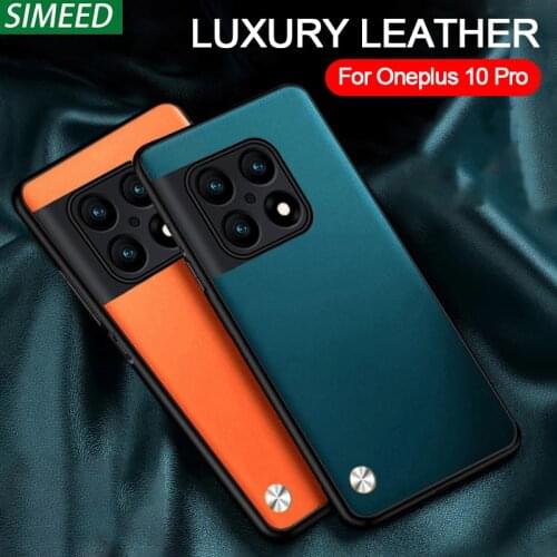 For Oneplus 9 Pro Case Original Luxury Leather Metal Lens Full Protection Back Cover Fundas Capa for One Plus 9 Pro Cases