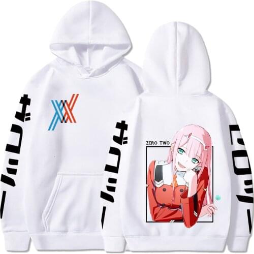 DARLING in the FRANXX ZERO TWO Women Sweatshirts Casual Warm Woman/man Hoodies Harajuku Hoody Female