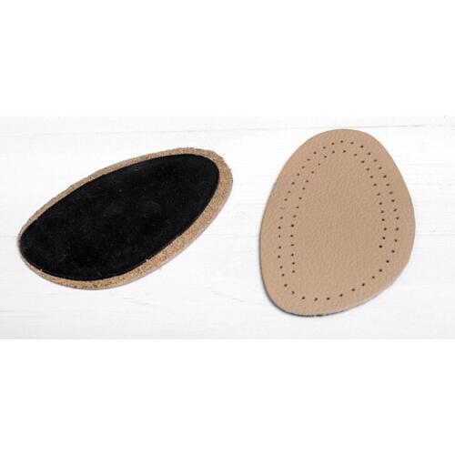 Good quality mini high heel cushion mat breathable Leather half insole as anti-slip forefoot pad as foot care product