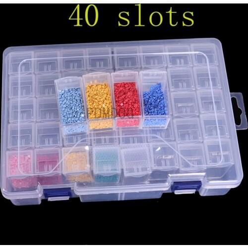Diamond Painting Tools 40&32 Cells Plastic Storage Box Tool Accessories for Diamond Painting Embroidery Sale
