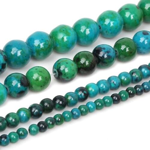High Quality 4/6/10/12mm Round Loose Beads Natural Stone Beads For Jewelry Making Earring Bracelet Necklace DIY Jewelry Findings