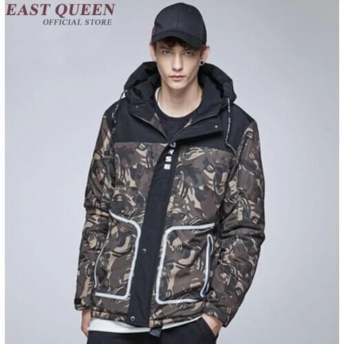 Mens winter parkas winter jacket for men camouflage military style men winter camouglage coat KK1850 H