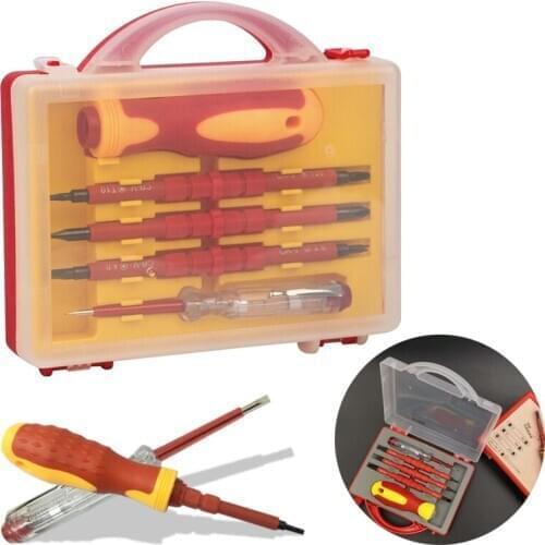 Electrician Changeable Dual Purpose Insulated Magnetic Screwdriver Set Multi-head type Multi Screw Driver Tool Kit Hand Tools