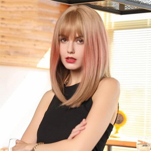 Stylish Women Girls Fluffy Bob Wigs Synthetic Cosplay Costume Anime Wig