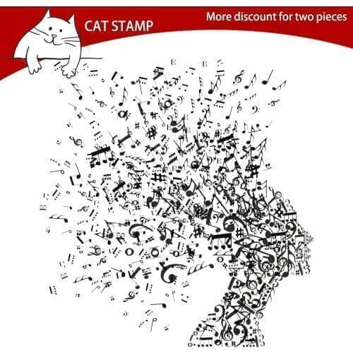 Fish / Tree/ Music Note Transparent Clear Stamps For Scrapbooking Card Making Photo Album Silicone Stamp DIY Decorative Crafts