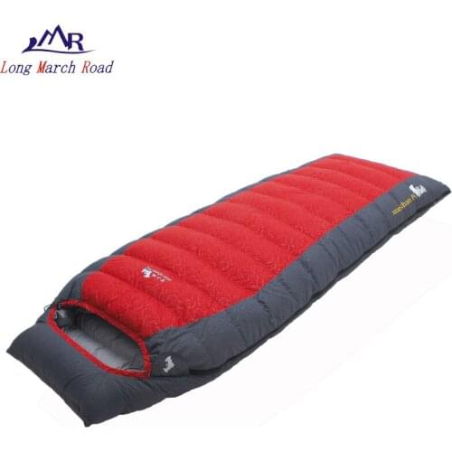 LMR down sleeping bag adult winter 0 degree sleeping bags for cold weather hiking bivy ultralight single envelope bag sleep lays