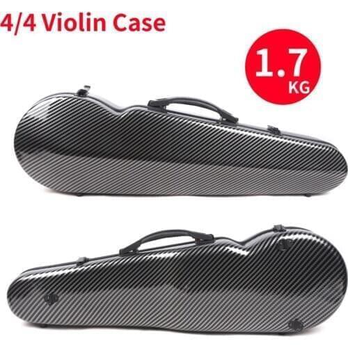 Yinfente Triangle Violin Hard Case 4/4 Carbon Composite light&strong Black