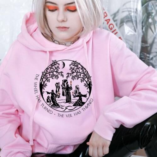 Samhain Druid Dancers Women Pullover Hoodies Crewneck Sassenach Tv Shows Graphic Jumpers Outlander Hoodie Goth Clothes Dropship