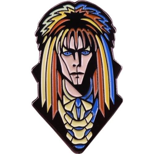 Jareth The Goblin King Badge Labyrinth Movie Inspired Pin