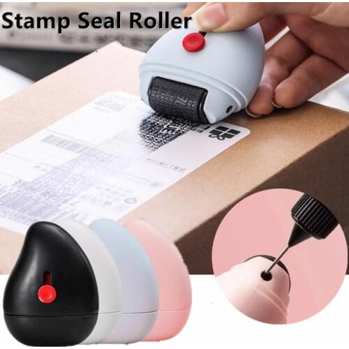 1PC Security Privacy Stamp Roller Type Cover Eliminator Seal Roller Portable Self-Inking Identity Theft Protection Privacy Stamp