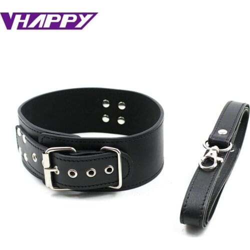 10 pcs/lot With Pu Chain Leather Slave Collars/Slave Neck Ring Sex Toys/Sexy Collar Ring Sex Products Sex Games VP-CR003031B-1