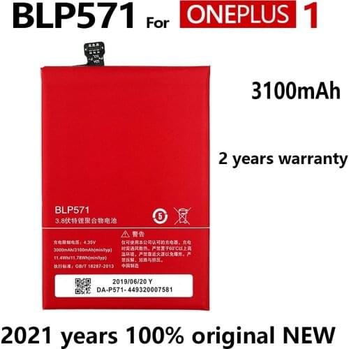 100% Original BLP571 Battery For OPPO For Oneplus One 1+ One plus Oneplus One Plus 64GB 16GB Battery tracking number BATTERIA