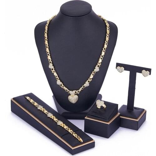 2021 Apr Love Pendent jewelry XOXO jewelry set for women xoxo necklace set 14kt Gold African Hot love for wedding