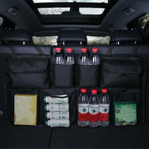 Car Storage Bag Tool Bag Car Trunk Storage Bag Oxford Cloth Car Hanging Bag Waterproof Foldable Organizer Car Accessories