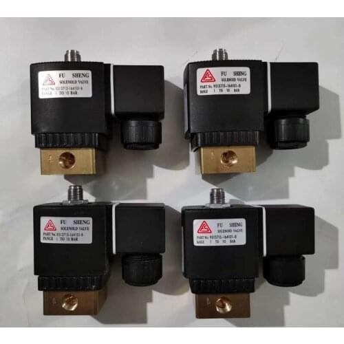 Free shipping 2pcs/lot solenoid valve 9313715-164101-B=2104090133 with 220V for Fusheng air compressor parts