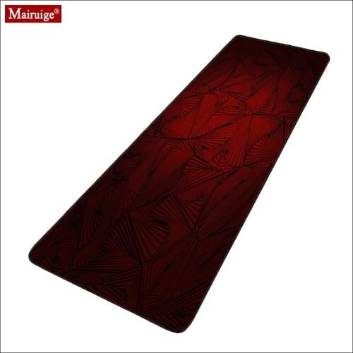 Simple Lines Black and Red Mouse Pad XXL Gamer Desk Mat Computer PC Large Gaming MousePad 90x40cm/80x30cm for Laptop Table Pads