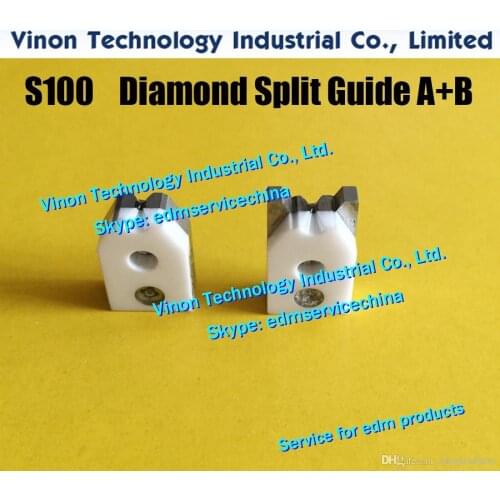 D=0.105mm S100 edm Wire Guide A+B Diamond 3084643,Upper Split Wire Guide AB 0.105mm 0204630 for AQ,A,EPOC,A320D,A325 W-EDM