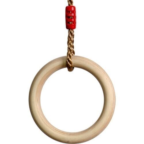 Children Wooden Swing Rings Outdoor Hanging Childrens Swing Set Indoor And Outdoor Fitness Equipment