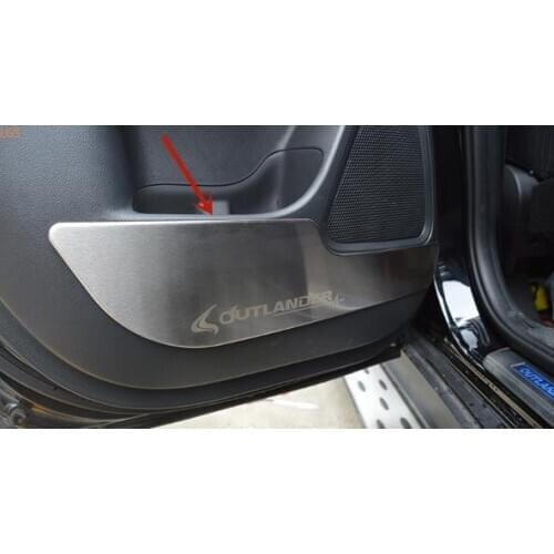 For Mitsubishi Outlander 2013-2019 High-quality stainless steel Car door Anti-kick stickers Anti-scratch protection Car styling
