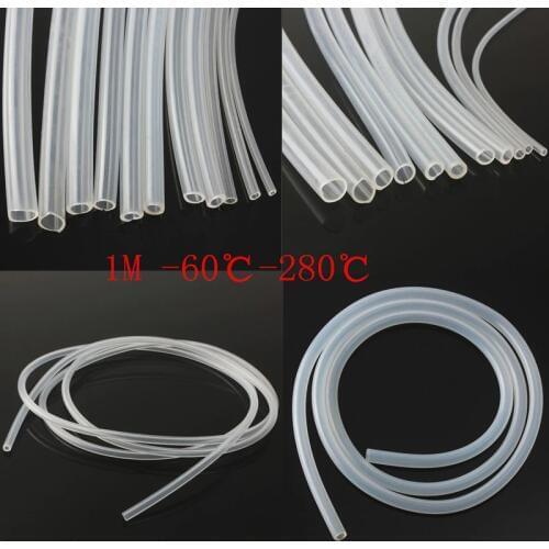 1 Meter Food Grade Transparent Silicone Tube Soft Rubber Hose 3 4 5 6 7 8 9 10mm Out Diameter Flexible Milk Hose Beer Pipe