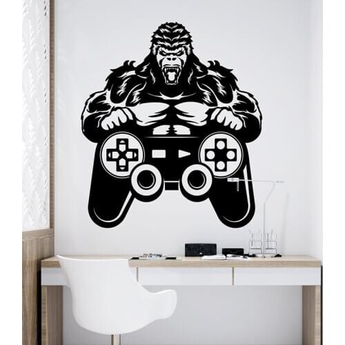 Gamer Vinyl Wall Sticker game room For Kids Room Decoration Wall Murals boys bedroom Decor gaming poster wallpaper M369