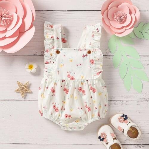 Summer Newborn Toddler Girls Bodysuit Backless Design Jumpsuit Flare Sleeve Clothes Set Baby Girl Dot Jumpsuit Clothes Sunsuit